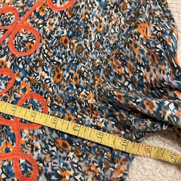 Anthropologie Guinevere Floral Looped Ribbon Trim Cardigan Sweater - Picture 8 of 9